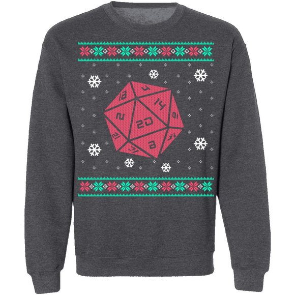 Roll For Crit Ugly Christmas Sweater CustomCat