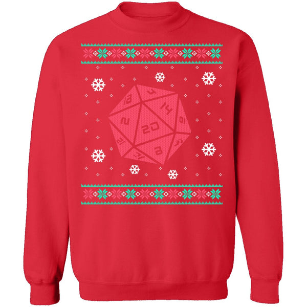 Roll For Crit Ugly Christmas Sweater CustomCat