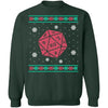Roll For Crit Ugly Christmas Sweater CustomCat
