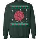 Roll For Crit Ugly Christmas Sweater CustomCat