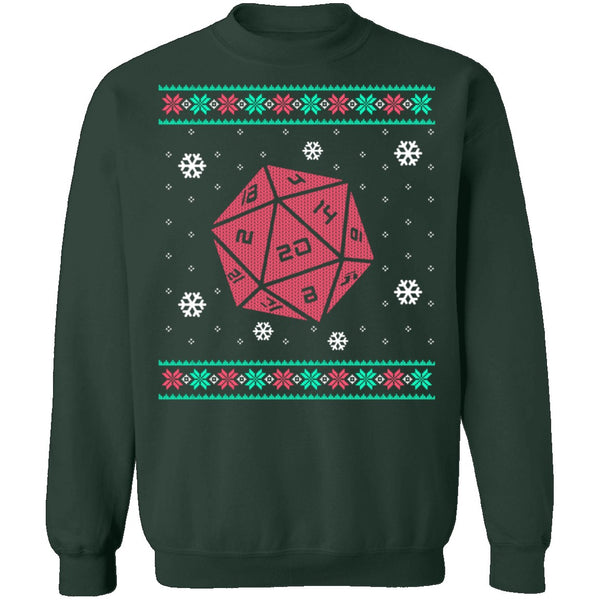 Roll For Crit Ugly Christmas Sweater CustomCat