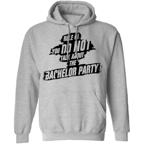 Rule #1 You Do Not Talk About Bachelor Party T-Shirt CustomCat