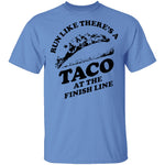 Run Like There's A Taco At The Finish Line T-Shirt CustomCat