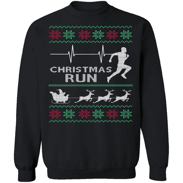 Running Ugly Christmas Sweater CustomCat