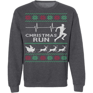 Running Ugly Christmas Sweater CustomCat