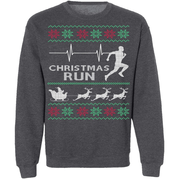 Running Ugly Christmas Sweater CustomCat