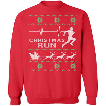 Running Ugly Christmas Sweater CustomCat