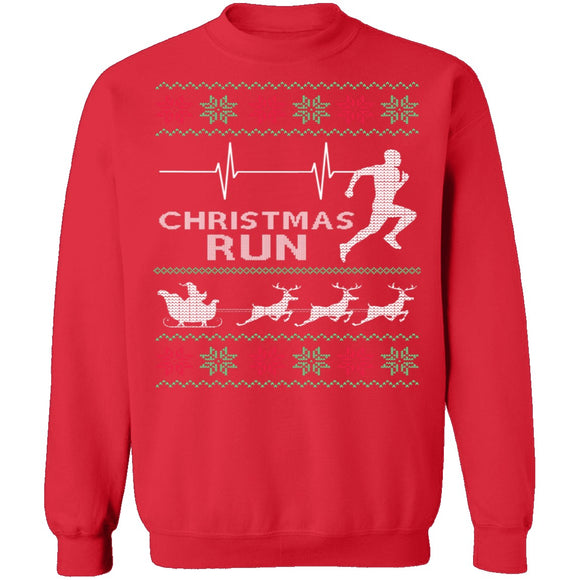 Running Ugly Christmas Sweater CustomCat