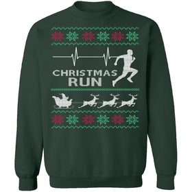 Running Ugly Christmas Sweater CustomCat