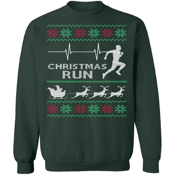Running Ugly Christmas Sweater CustomCat