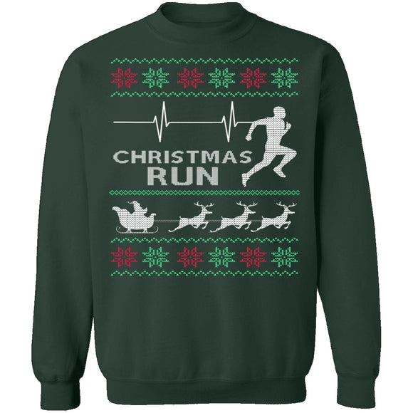 Running Ugly Christmas Sweater CustomCat