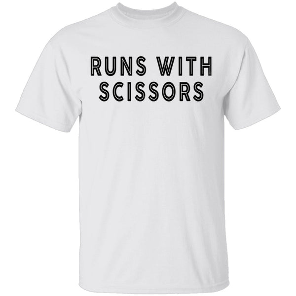 Runs With Scissors T-Shirt CustomCat