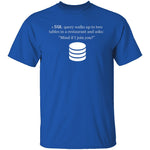 SQL Query T-Shirt CustomCat