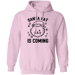 Santa Cat Is Coming T-Shirt CustomCat