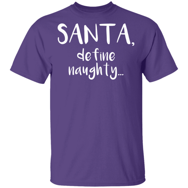 Santa Define Naughty T-Shirt CustomCat