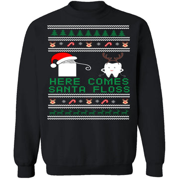 Santa Floss Ugly Christmas Sweater CustomCat