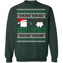 Santa Floss Ugly Christmas Sweater CustomCat
