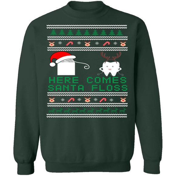 Santa Floss Ugly Christmas Sweater CustomCat