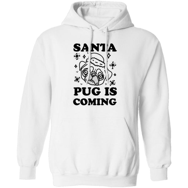 Santa Pug Is Coming T-Shirt CustomCat