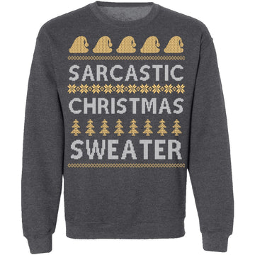 Sarcastic Ugly Christmas Sweater CustomCat
