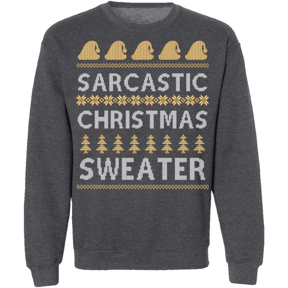 Sarcastic Ugly Christmas Sweater CustomCat