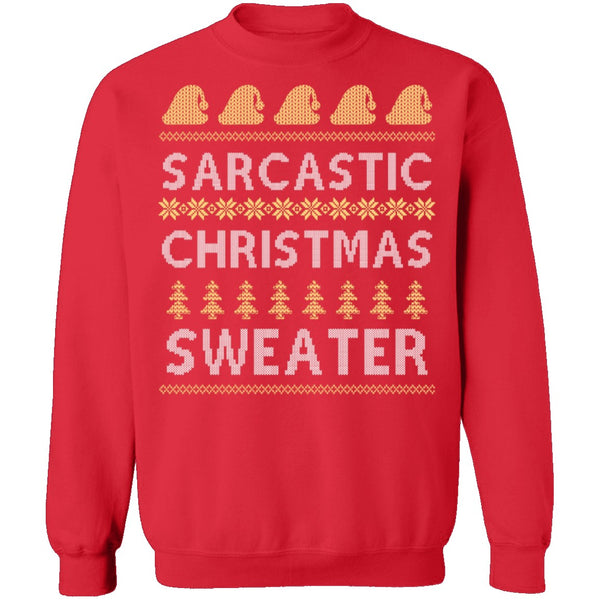Sarcastic Ugly Christmas Sweater CustomCat