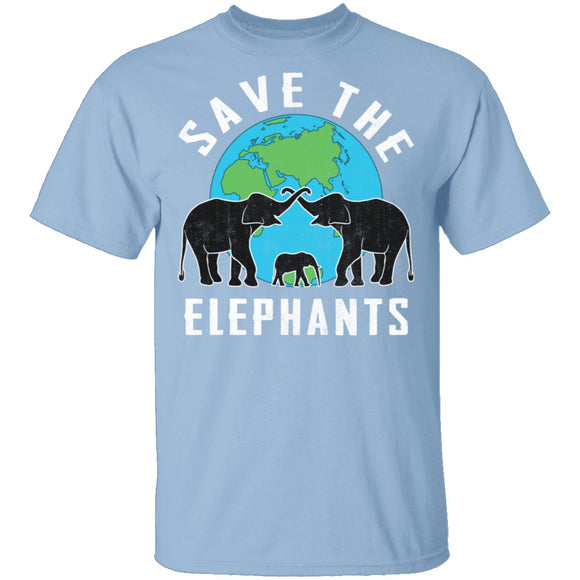 Save The Elephants T-Shirt CustomCat