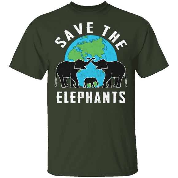 Save The Elephants T-Shirt CustomCat