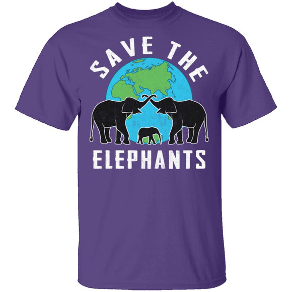 Save The Elephants T-Shirt CustomCat