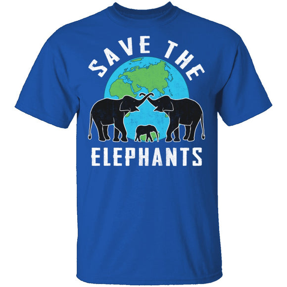 Save The Elephants T-Shirt CustomCat
