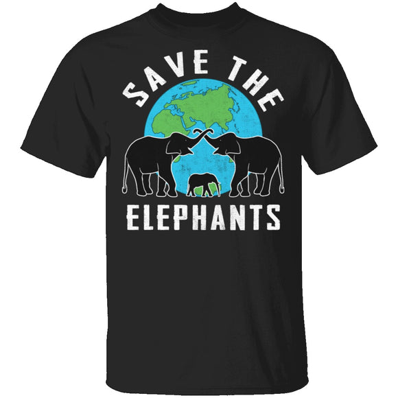 Save The Elephants T-Shirt CustomCat