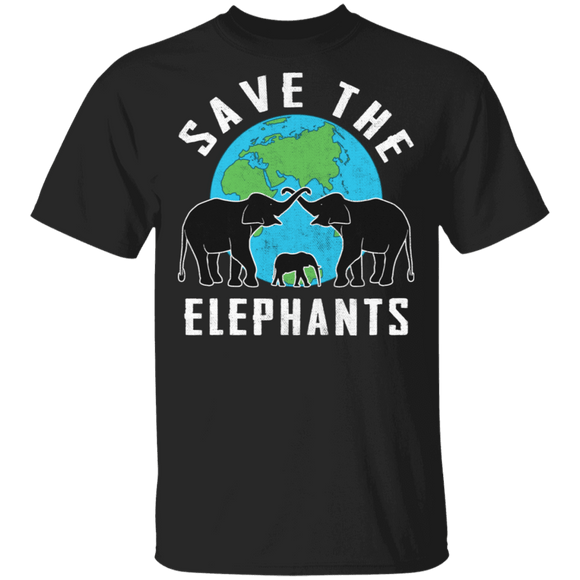 Save The Elephants T-Shirt CustomCat