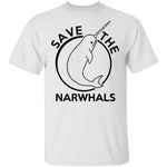 Save The Narwhals T-Shirt CustomCat