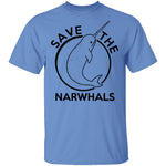 Save The Narwhals T-Shirt CustomCat