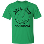 Save The Narwhals T-Shirt CustomCat