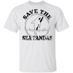 Save The Sea Pandas T-Shirt CustomCat