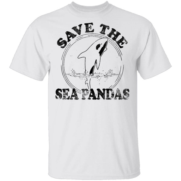Save The Sea Pandas T-Shirt CustomCat
