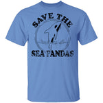 Save The Sea Pandas T-Shirt CustomCat
