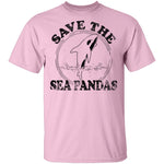 Save The Sea Pandas T-Shirt CustomCat