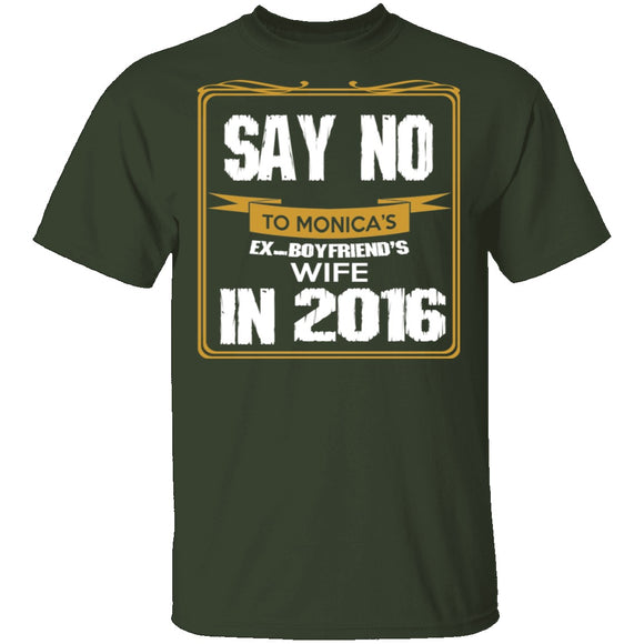 Say No In 2016 T-Shirt CustomCat