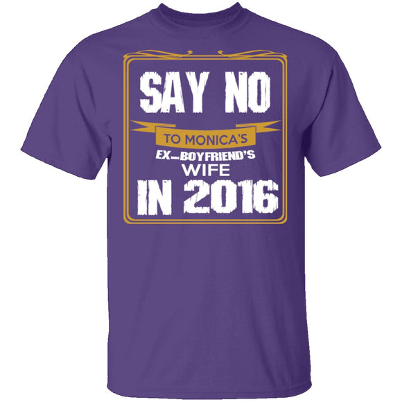 Say No In 2016 T-Shirt CustomCat