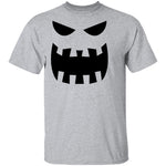 Scary Pumpkin Face T-Shirt CustomCat