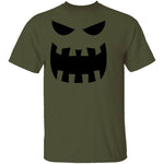 Scary Pumpkin Face T-Shirt CustomCat