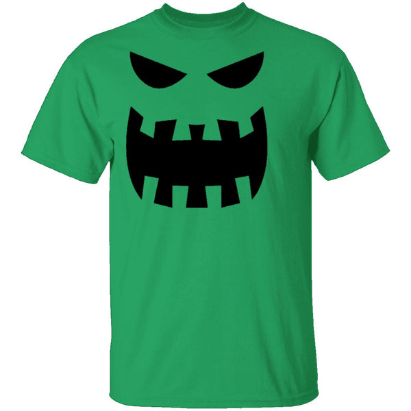 Scary Pumpkin Face T-Shirt CustomCat