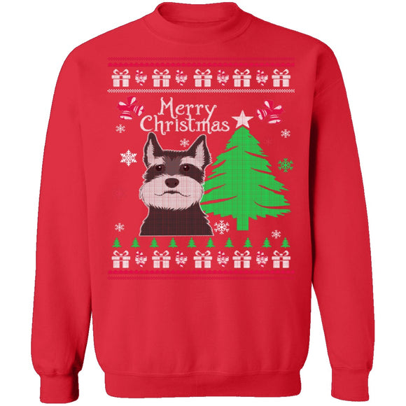 Schnauzer Ugly Christmas Sweater CustomCat