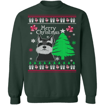 Schnauzer Ugly Christmas Sweater CustomCat
