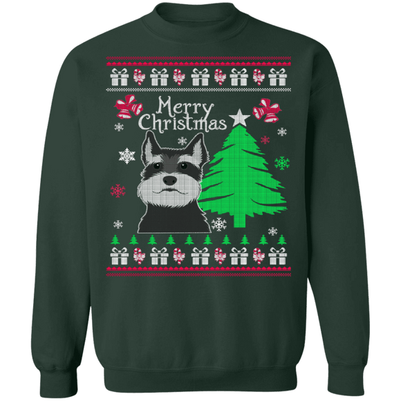 Schnauzer Ugly Christmas Sweater CustomCat