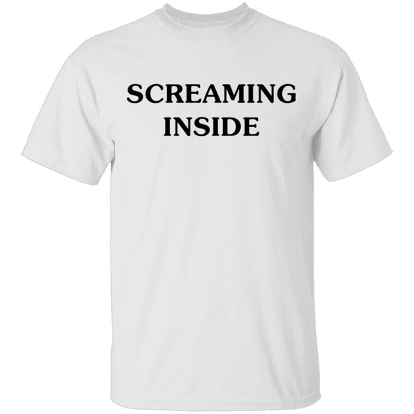 Screaming Inside T-Shirt CustomCat