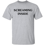 Screaming Inside T-Shirt CustomCat