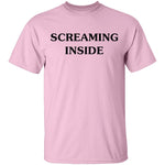 Screaming Inside T-Shirt CustomCat